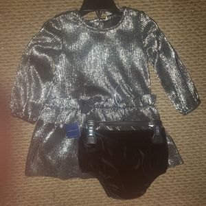 Infant Dress with Matching Diaper cover